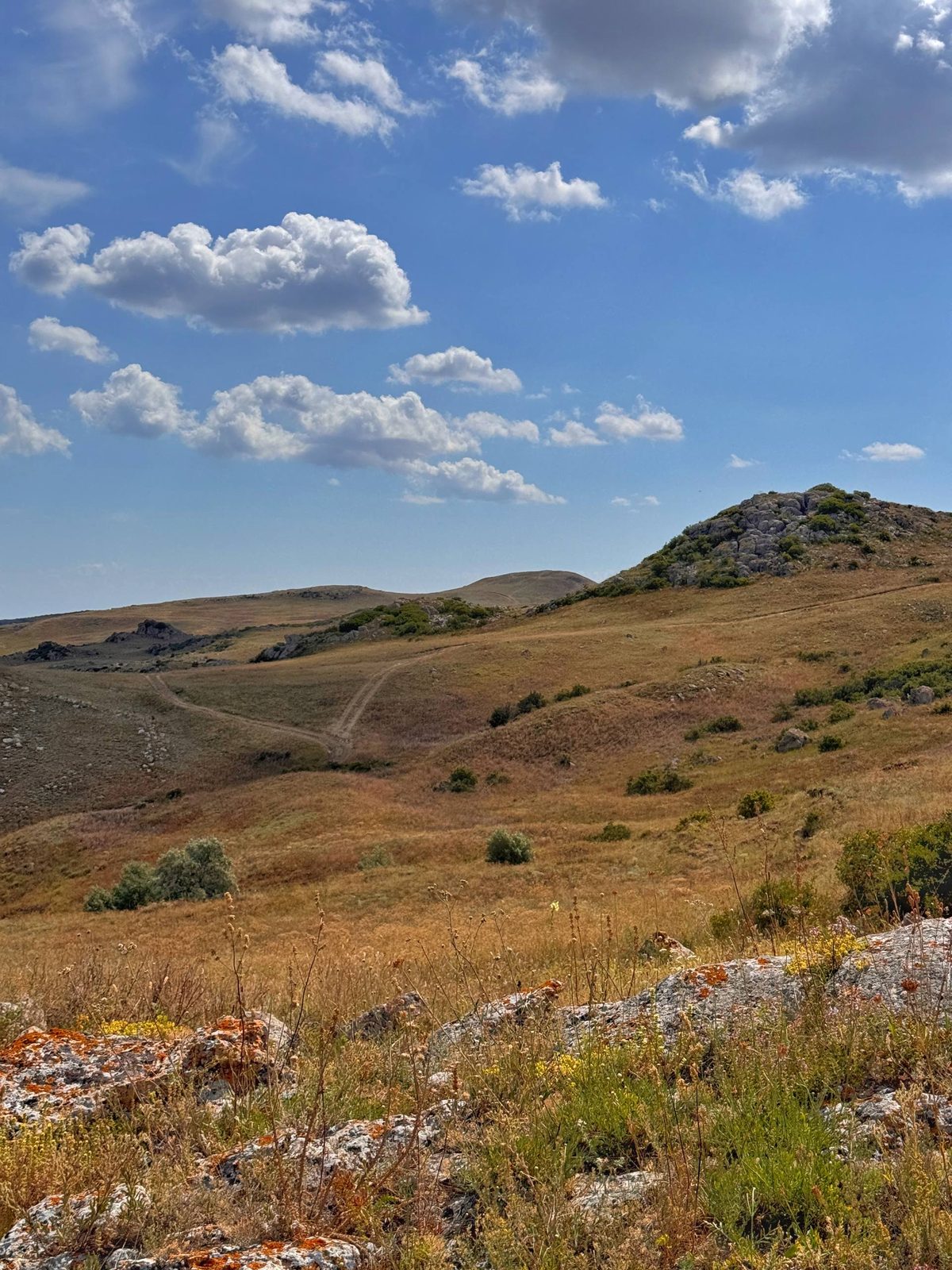 Тундровые сопки под облаками
